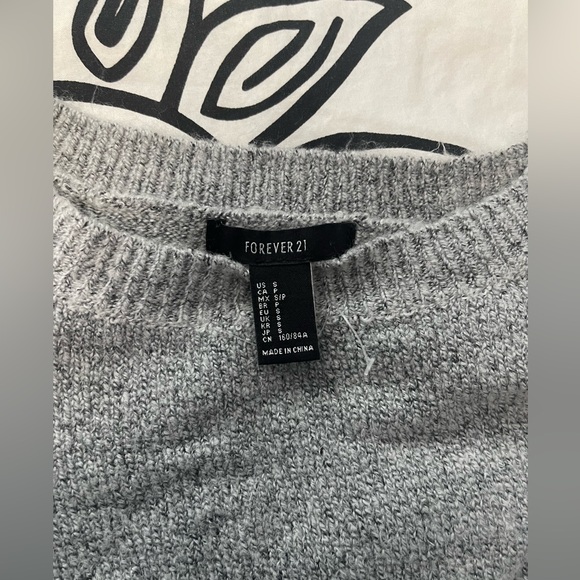 Forever 21 grey knit sweater dress - Picture 2 of 3